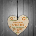 Volunteer Carer Gift Wooden Heart Thank You Gift For Him Her