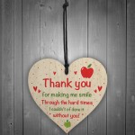 Teacher or Teaching Assistant Gift Wooden Heart Thank You Gift