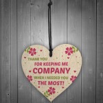 Thank You Gift For Volunteer Carer Wooden Heart Gift For Him Her