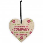Thank You Gift For Volunteer Carer Wooden Heart Gift For Him Her