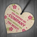 Thank You Gift For Volunteer Carer Wooden Heart Gift For Him Her