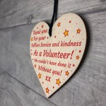 Thank You Gift For Volunteer Wooden Heart Friendship Gift