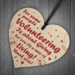 Novelty Thank You Gift For Volunteer Wooden Heart Colleague Gift