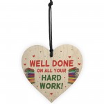 Novelty Gift For Teacher Teaching Assistant Wood Heart