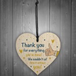 Thank You Gift For Colleague Wood Heart Gift For Nurse Teacher