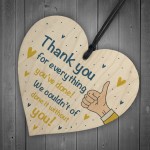 Thank You Gift For Colleague Wood Heart Gift For Nurse Teacher