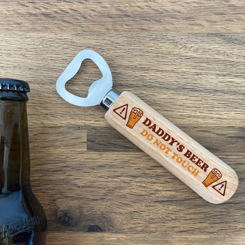 Funny Wooden Bottle Opener Gift For Dad Novelty Fathers Day Gift