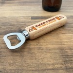 Funny Wooden Bottle Opener Gift For Dad Novelty Fathers Day Gift