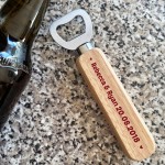 Personalised Anniversary Gifts For Him Novelty Bottle Opener