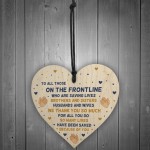 Thank You Gift For NHS Nurses And Doctors Wooden Heart Poem