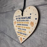 Thank You Gift For NHS Nurses And Doctors Wooden Heart Poem