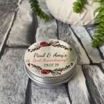 Personalised 2nd Anniversary Gifts Novelty Metal Tin Present