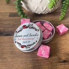 Personalised 3rd Anniversary Gifts Novelty Metal Tin Present