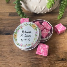 Wedding Decorations Personalised Wedding Favour Gift Tin