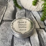 Personalised Wedding Gifts Novelty Metal Tin Wedding Favours
