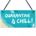 Quarantine Sign Hanging Sign Man Cave Bar Sign Home Decor Funny