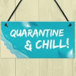 Quarantine Sign Hanging Sign Man Cave Bar Sign Home Decor Funny