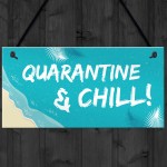 Quarantine Sign Hanging Sign Man Cave Bar Sign Home Decor Funny