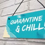 Quarantine Sign Hanging Sign Man Cave Bar Sign Home Decor Funny