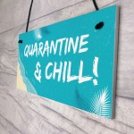 Quarantine Sign Hanging Sign Man Cave Bar Sign Home Decor Funny