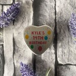 14th Birthday Gift For Son Daughter Personalised Heart Tin 