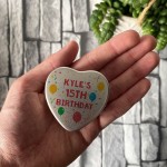 15th Birthday Gift For Son Daughter Personalised Heart Tin