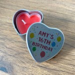 16th Birthday Gift For Son Daughter Personalised Heart Tin