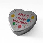 16th Birthday Gift For Son Daughter Personalised Heart Tin