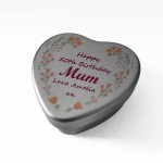 Birthday Gift For Mum Personalised Heart Tin Gift For Her