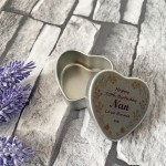 Birthday Gift For Nan Personalised Heart Tin Gift For Her Nan