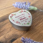 Reasons Why I Love Nan Personalised Heart Tin Gift For Nan