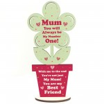 Gift For Mum Best Friend Wooden Flower Mum Birthday Gifts