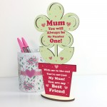 Gift For Mum Best Friend Wooden Flower Mum Birthday Gifts