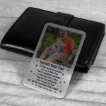 Personalised Fathers Day Birthday Gift For Dad Photo Wallet Card