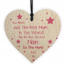 Best Mum Nan Gift For Birthday Wooden Heart Gift For Her