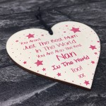 Best Mum Nan Gift For Birthday Wooden Heart Gift For Her