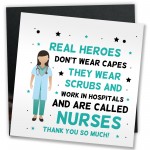 Thank You Gift For Nurse NHS Hospital Gift Hanging Plaque