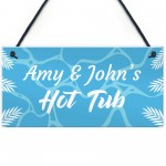 Personalised Hot Tub Plaques Novelty Hot Tub Accessories Garden 