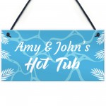 Personalised Hot Tub Plaques Novelty Hot Tub Accessories Garden 