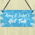 Personalised Hot Tub Plaques Novelty Hot Tub Accessories Garden 