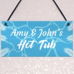 Personalised Hot Tub Plaques Novelty Hot Tub Accessories Garden 