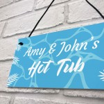 Personalised Hot Tub Plaques Novelty Hot Tub Accessories Garden 