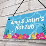 Novelty Hot Tub Accessories PERSONALISED Hot Tub Plaque Decor