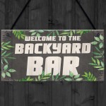 Novelty Backyard Bar Hanging Signs And Plaques Garden Decor