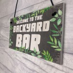 Novelty Backyard Bar Hanging Signs And Plaques Garden Decor