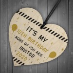 Funny Quarantine Birthday Decoration Personalised Wood Heart
