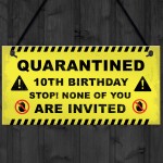 Novelty Quarantine Birthday Sign Funny 18th 21st Birthday Decor