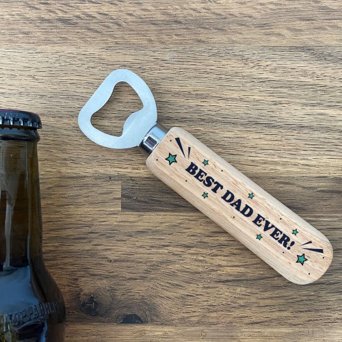 Gift For Dad Birthday Fathers Day Wooden Bottle Opener Gift