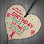 Funny Birthday Quarantine Lockdown Card Gift Wooden Heart Gift