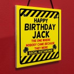 Personalised Gift For Son Daughters Birthday Quarantine Sign